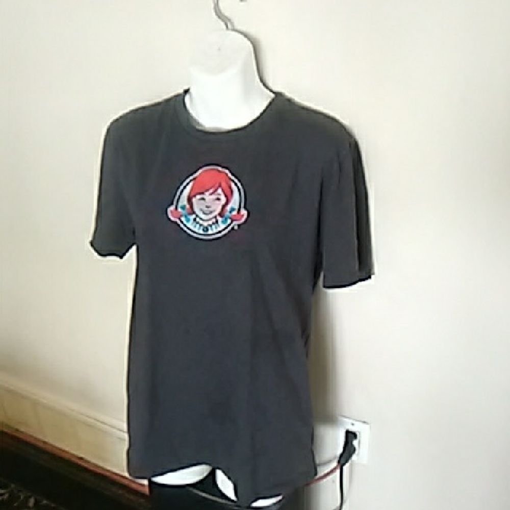 FREE❎❎❎❎⏩⏩⏩⏩Barco Uniforms Grey Wendys Logo T-Shirt